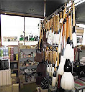 筆の種類、サイズ多数あります